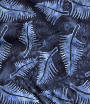 NZ fern batik - steel blue.