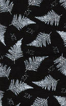 NZ Stipple fern black/white.